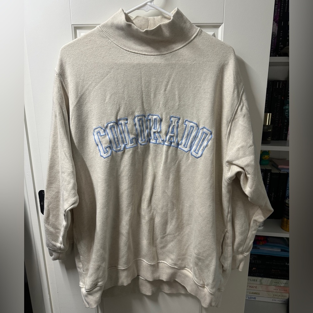 Aerie mock neck oversized sweatshirt